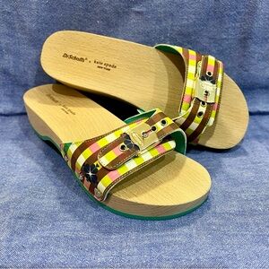 Kate Spade Multicolor Checkered Mules